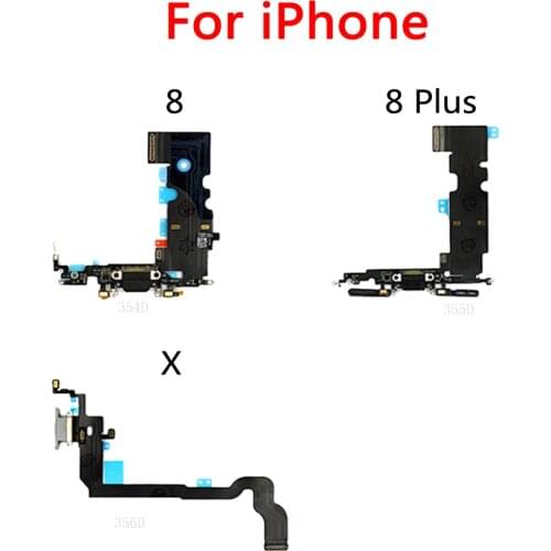 Original USB Charging Dock Charge Socket Port Jack Plug Connector Flex Cable For iPhone X 8 Plus 7 4.7 inch 5.5