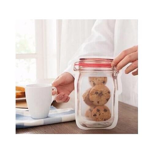 PE snack bread bag mason bottle sealed bag thickened ziplock bag bagged for refrigerator