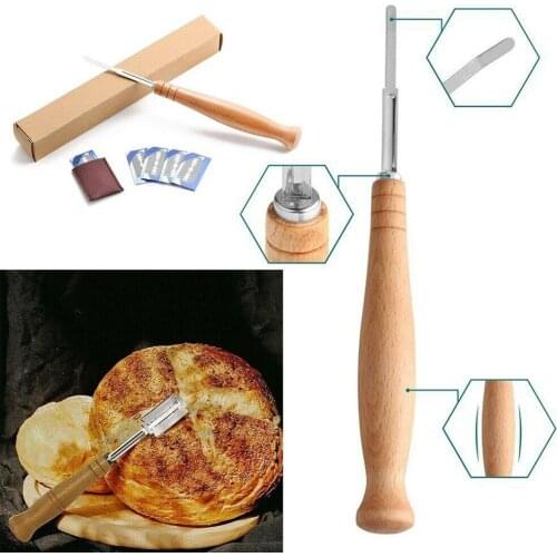 Bakers Lame or Grignette for Slashing Scoring Bread Dough + 5 Blades