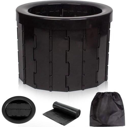 Portable Toilet For Camping,Folding Portable Toilet For Car,Toilet For Camp,Hiking,Long Trips,Traffic Jam,Washable