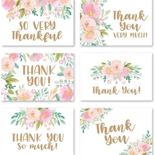 Various styles 9*5.4cm Thank You For Your Order Card For Small Shop Gift Decoration Card For Small Business 10-30Pcs Labels