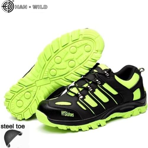 Safety Work Shoes Men Breathable Mesh Fashion Casual Labor Insurance Puncture Proof Boots Mens Steel Toe Shoe Footwear
