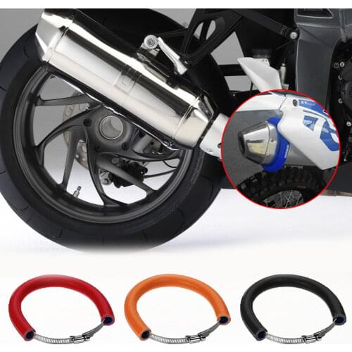 Motorcycle Modified Exhaust Pipe Anti-fall Rubber Ring Protective Cover Protection Ring 100-160MM Motorcycle Accessories