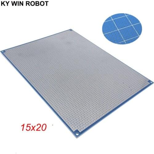1pcs DIY 15*20CM Blue Single Side Prototype Paper PCB Universal Experiment Matrix Circuit Board 15x20CM For Arduino