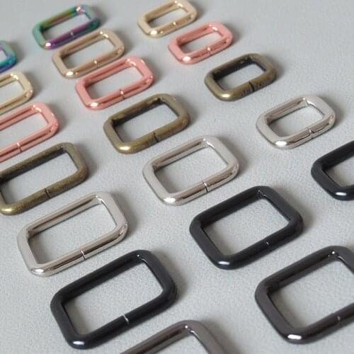 10Pcs/Lot DIY Metal Rectangle Square Ring Buckle Clasp Dog Leash Loop Thickness Handbag Leather Bag Purse Strap Belt Hardware