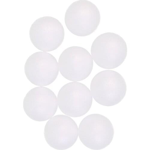 10pcs Mini Round Polystyrene Foam Balls for Modelling Craft Party Decor 5cm
