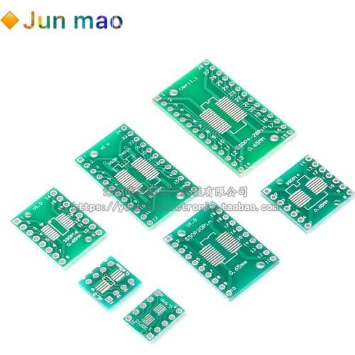 10PCS SOP / MSOP / SSOP / tssop / SOT23 to dip transfer board universal board