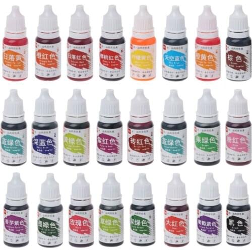 24 Colors 10ml Natural Ink Food Coloring Cake Pastries Cookies DIY Craft Pigment For Cake Decoration Frosting Icing Fond