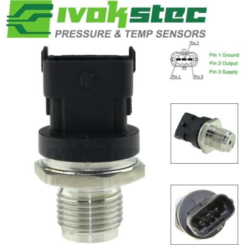 Auto Pressure Sensor M18x1.5 Diesel Fuel Rail Injection Pressure Sensor For VW Constellation Delivery Volksbus Worker