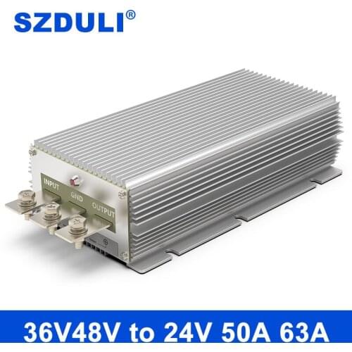 Automotive stabilized 48V to 24V high-power power converter 35-60V to 24V DC step-down power supply module