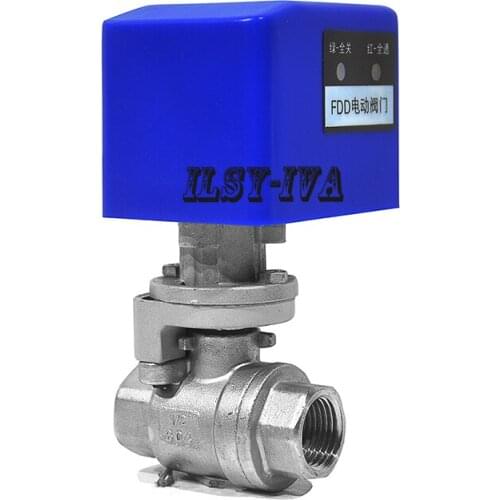 DC12V/DC24V DN15 Motorized Ball Valve,2 way fixed-type electric ball valve