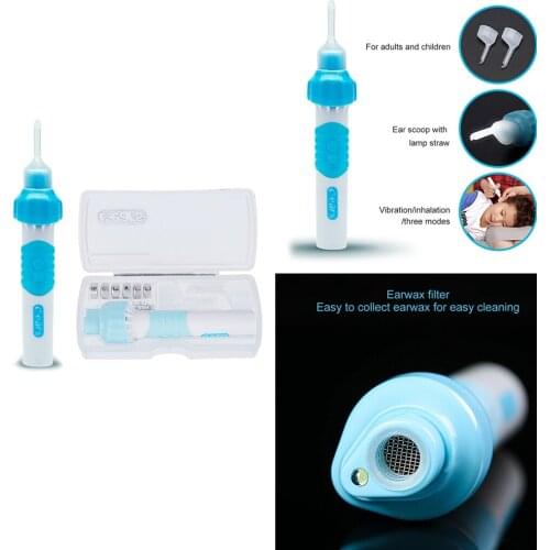Kids Electric Ear Wax Removers Suction Earwax Tool Earpick Painless Cordless