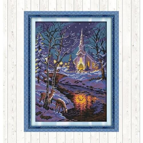 DMC Cross Stitch Fabric Aida Cloth DIY Hand Crafts for Needlework Printed Water-soluble Canvas Count Embroidery Cross Stitch Kit