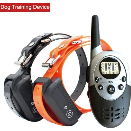 1000m Pet Habit Trainer LCD Backlight Long Distance Control All Size Sound Remind\Vibration\Shock Dog Collar Built-in Battery