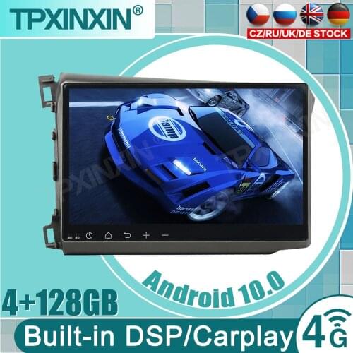 DSP RDS 2din Android 10.0 Car Radio Multimidia Video Player Navigation GPS For HONDA CIVIC 2012-2015 Head Unit