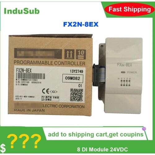 FX2N-8EX FX2N-8ER FX2N-8EYR FX2N-8EYT New Original PLC Communication Extension Module 8 DI Module 24VDC