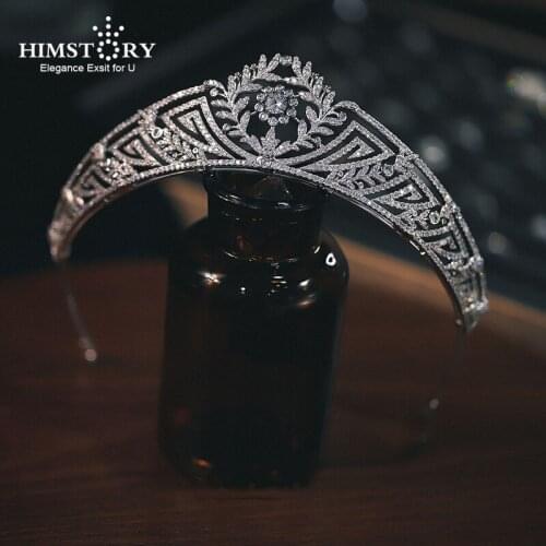 HIMSTORY Coroa de noiva Wedding Tiara Bridal Crowns Princess Girls' Hairwear Wedding Hair Accessories couronne de mariage