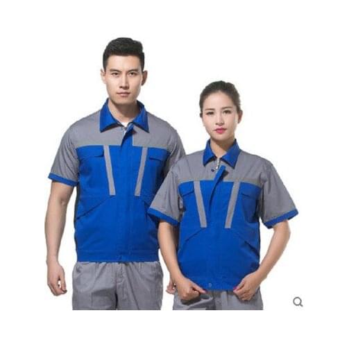 Short sleeve engineering vehicle maintenance and repair labor insurance under workshop ChangFu absorb sweat breathe freely