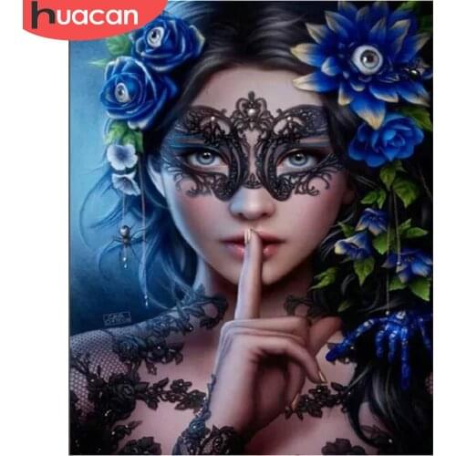 HUACAN Paint By Numbers Women Wall Art Acrylic Unique Gift Hand Painted On Canvas Picture By Numbers Figure For Living Room