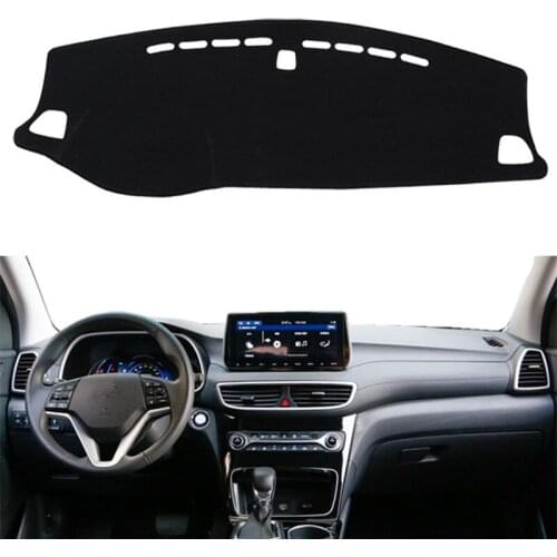 For Hyundai Tucson 2019 Car Dashboard Cover Mat Pad Dashmat Dash Sun Shade Instrument Protective Carpet Car Styling Accessories