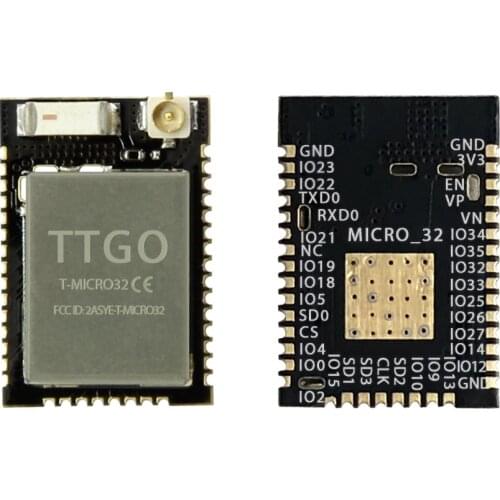 LILYGO TTGO Micro-32 V2.0 Wifi Wireless Bluetooth Module ESP32 PICO-D4 IPEX ESP-32