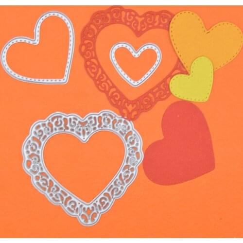 Love Heart Metal Cutting Dies Set Scrapbooking Craft Dies Paper Album Embossing Die Cut For Card Making