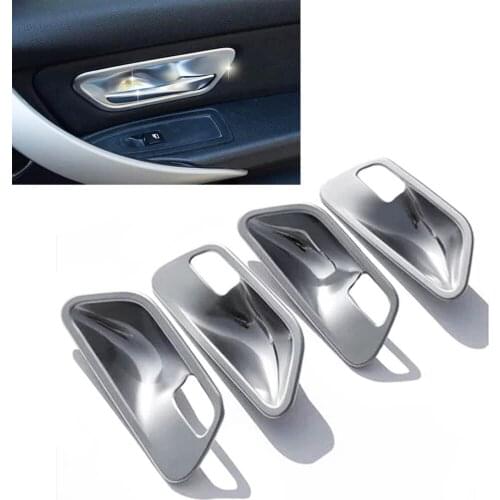 New 4x Chrome Interior Door Handle Cup Bowl Cover Trim for BMW 3 4 Series F30 F32 316i 320i 325i, 328i 330d 420i 428i