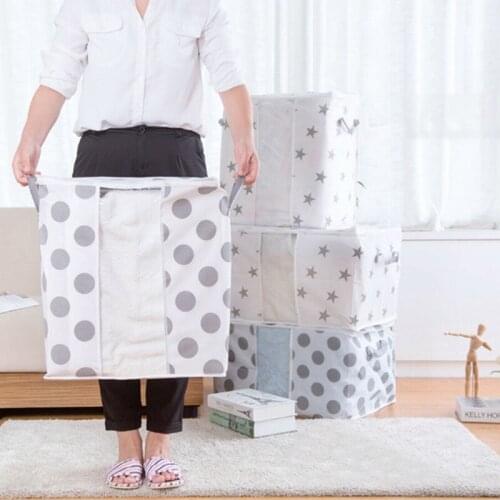 Clothes Quilt Storage Bag Blanket Closet Sweater Organizer Box Sorting Pouches Clothes Cabinet Container Travel Home