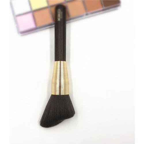 Professional Contour Brush KK Luxury Wood Handle Big Soft Angled Curved Make up Bronzer Sculpting Shading Brushes