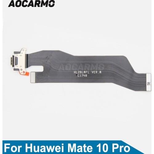 Aocarmo USB Charger Charging Port Dock Connector Flex Cable Replacement Part For Huawei Mate 10 Pro