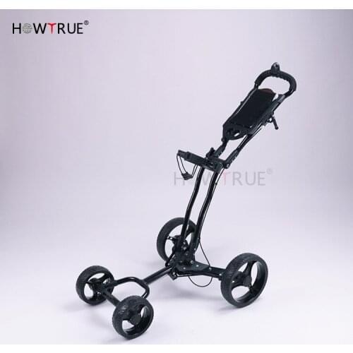 Foldable Golf Trolley Cart Aluminium Alloy,with scorecard Cover Holder,Push Pull Golf Cart with Brake Golf Accessories