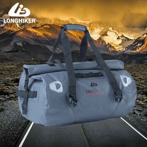 Motorcycle Supper Waterproof Tail Back Seat Bags 40L 66L handbag Long-distance Travel Bag Motorbike Sport Luggage Rear Seat Bag