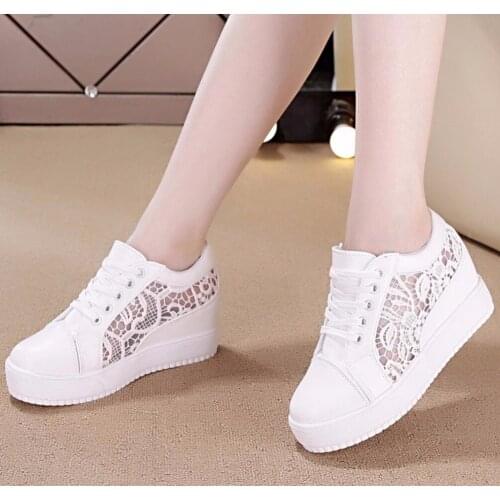 Women Slimming Platform Shoes Women Fashion Women Fwedges 6cm High Platform Female Casual Shoes 6 style can choose
