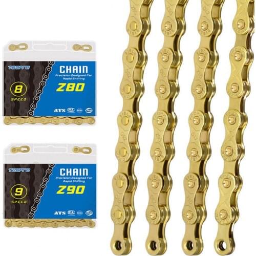 Bicycle Chain TOOPRE 6/7/8/9/10/11s Cycling Chain LinkBike Electroplated Chain for Mountain Bicycle Accessories