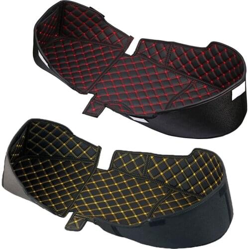 1 Pack Motorcycle Storage Box Trunk Cargo Liner Protector PU Leather for Yamaha XMAX300/400/250/125 -2019