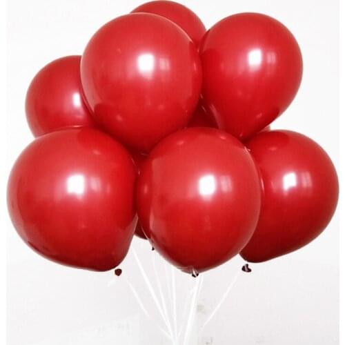 100pcs Red Balloons Red Latex Balloons Premium Helium Quality Red Balloons for Party Supplies and Decorations