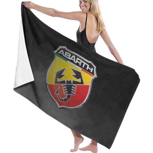 130X80 Home Textile Towel Adult Abarth Logo Absorbent Bath Towel Women Robes Towel Microfiber Fabric Towel