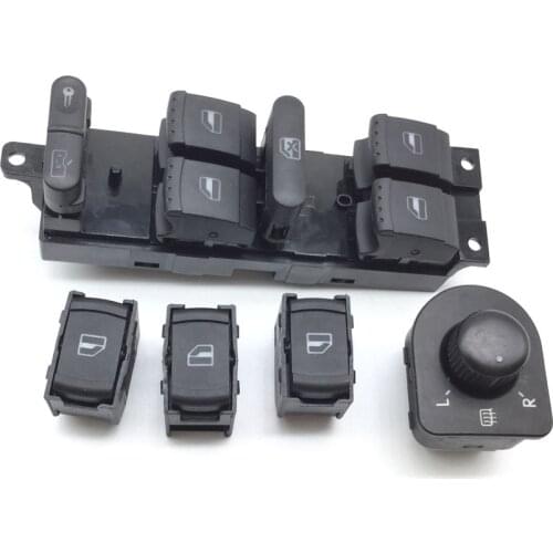 3B0959855B For Volkswagen VW JETTA GOLF MK4 POLO BORA A4 Passat B5 BEETLE Power Window Mirror Switch OE# 1J4959857D / 1J1959565F