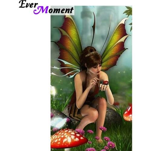 Ever Moment Diamond Embroidery Diy 5D Fairy Diamond Painting 2018 Full Diamond Painting Strass Square Home Decor Craft ASF883