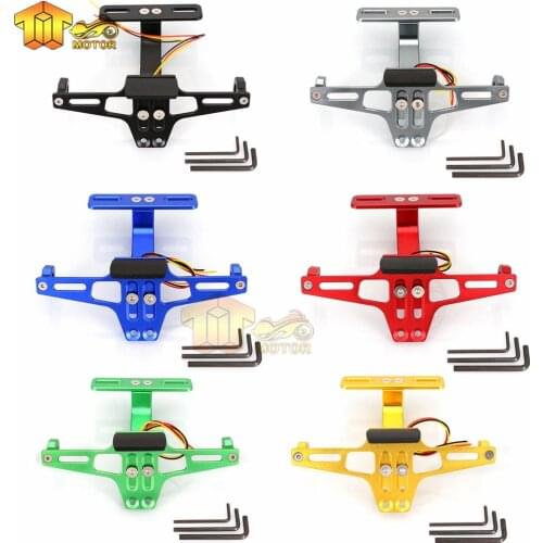 CK CATTLE KING Motorcycle Adjustable License Number Plate Frame Holder Bracket Mount For BMW S1000RR S1000R R1200RS RT R1200GS