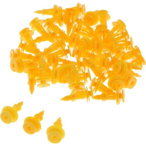 50x yellow rear door panel clips holder for Jeep Grand Cherokee