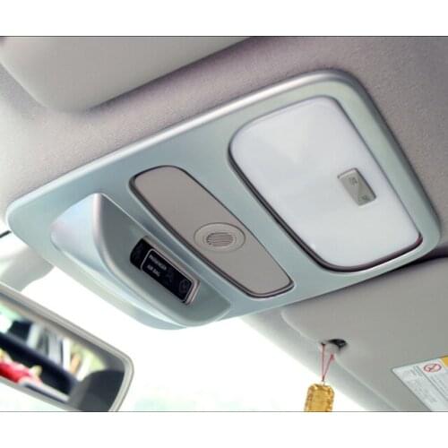 For Renault Captur 2013 2014 2015 2016 Car Styling Accessories ABS Matte Chrome head read front reading light lamp trim hoods