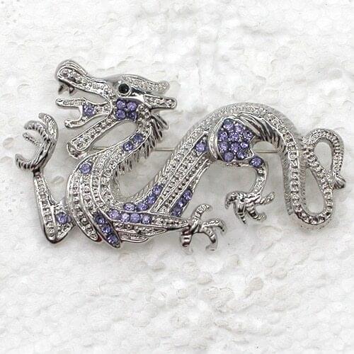 Rhinestone Dragon Pin brooches C299 Q