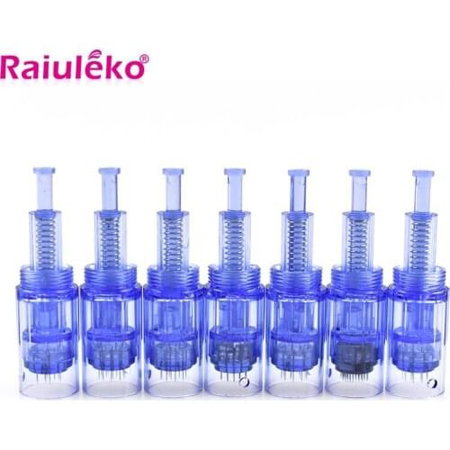 100/10pcs Screw Port Needle Cartridge Needle Tips for Dr.pen Electric Auto Microneedle MYM Pen Tips 9 /12 /36 /42 pin/Nano/3D/5D