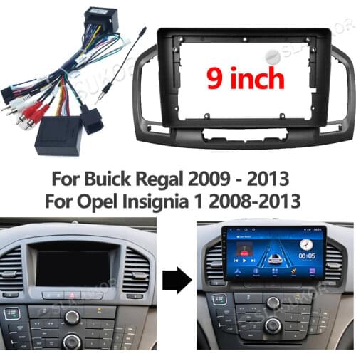 For Buick Regal 2009 - 2013 For Opel Insignia 1 2008-2013 Board Control Cable Canbus Stereo Panel Dash Installation Frame 2din
