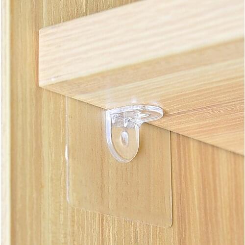 10Pcs Shelf Support Adhesive Pegs Plastic Closet Cabinet Shelf Support Clips Wall Hanger For Kitchen Bathroom Accessories