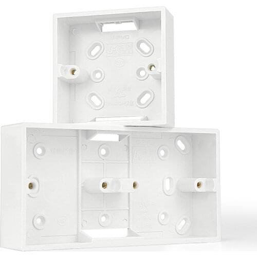 External Mounting Switch Box 86mm*86mm*33mm for 86 Type Double Switch or Socket Box Apply For Any Position of Wall Surface