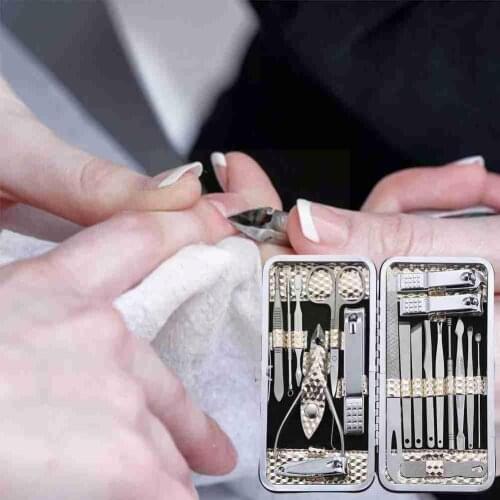 Scissors Nail Clippers Set Nail File Dead Skin Pliers Trimmer Manicure Tools Grooming Nail Cutting Kits Knife Tweezers Pedi K3B9