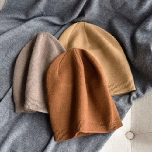 Newly Simple Elegant Knit Hat Soft Comfortable Cap Elastic Winter Warming Hat Universal for Men Women