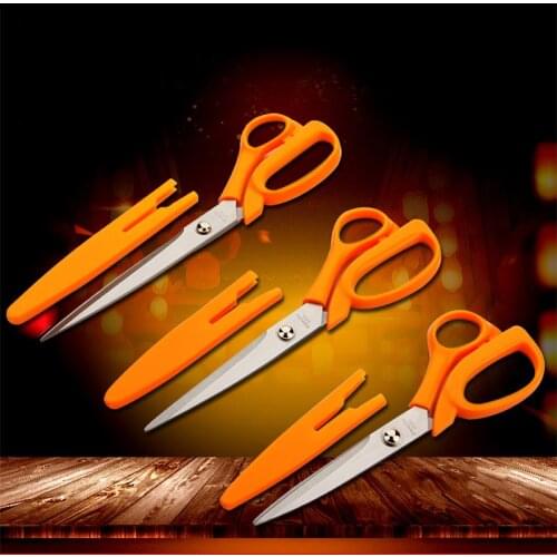 Dressmaking Craft Sissors for Cut Cloth Antique Embroidery Scissors Sewing Orange with Protective Cover Stainless Steel Scissors